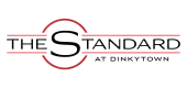 Modern logo for The Standard at Dinkytown featuring sleek typography with a bold letter S and circular design element.