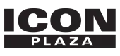 Modern ICON Plaza logo in bold black font