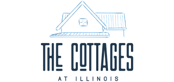 Charming illustration of The Cottages at Illinois with a cozy roof and welcoming ambiance.