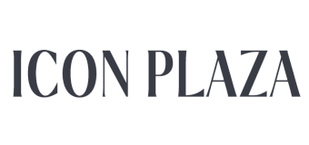 Icon Plaza logo in sleek, modern font, evoking luxury and sophistication.