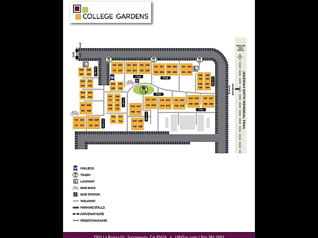 College Gardens - Property Map