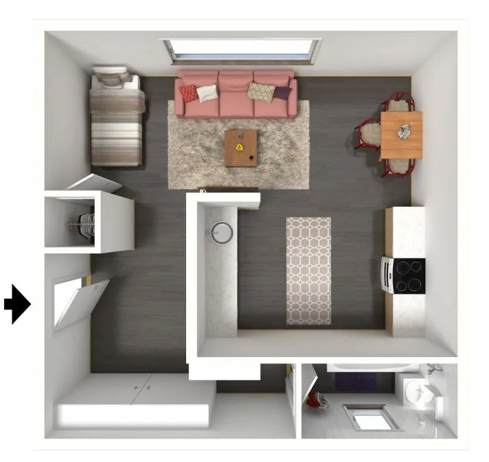 Citadel 29 - Studio Floorplan