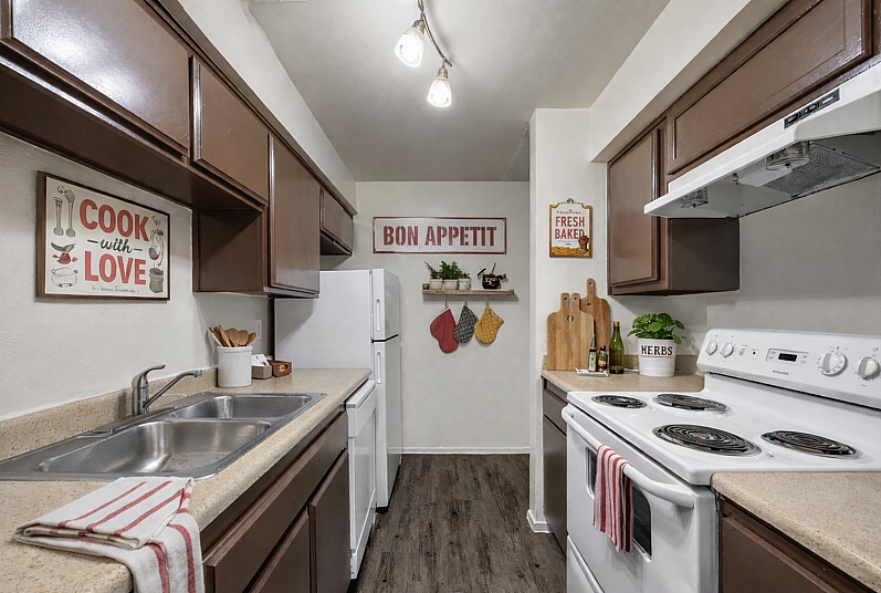 Galley-style kitchen
