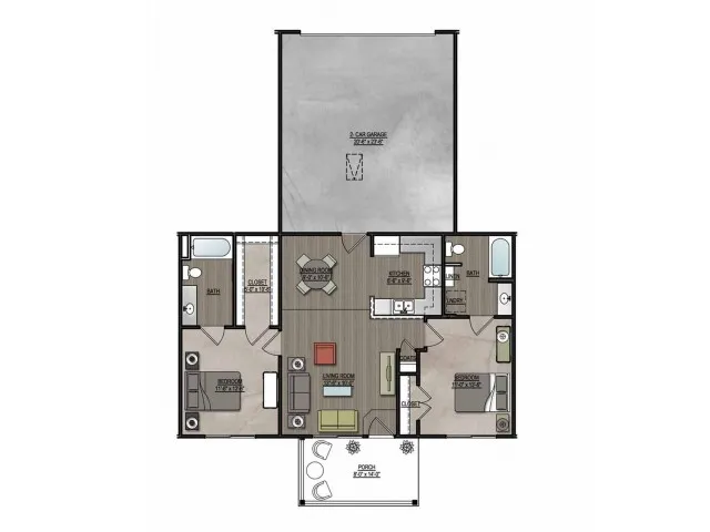 Beacon Place Tuscaloosa - Carlyle 2x2