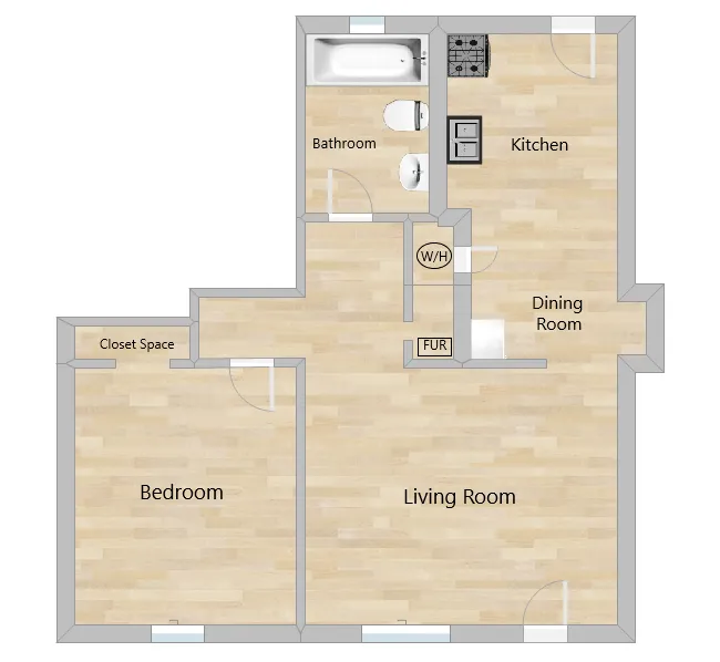 1 Bed/1 Bath