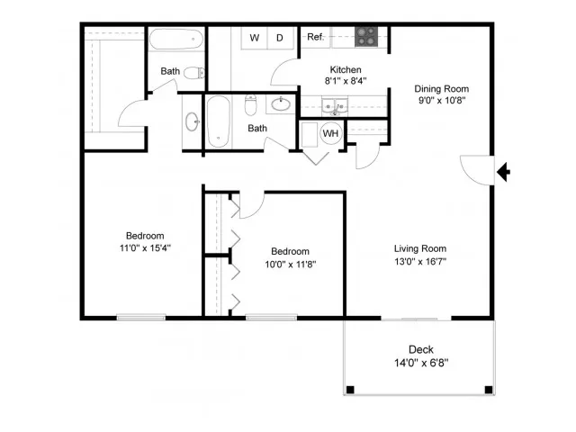 Graybrook - 2 Bedrooms / 2 Bathrooms 1055