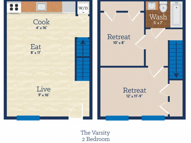 Two-Bedroom Style Unit