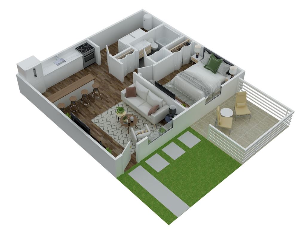 1x1 1 Bed Apartment Whisperwood Apartments