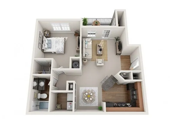 1 Bed 1 Bath
