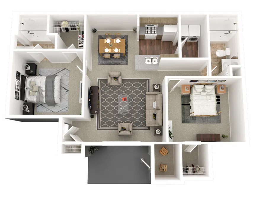 2x2 1150 SQ FT