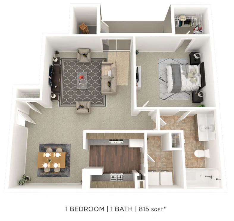 1x1 815 SQ FT