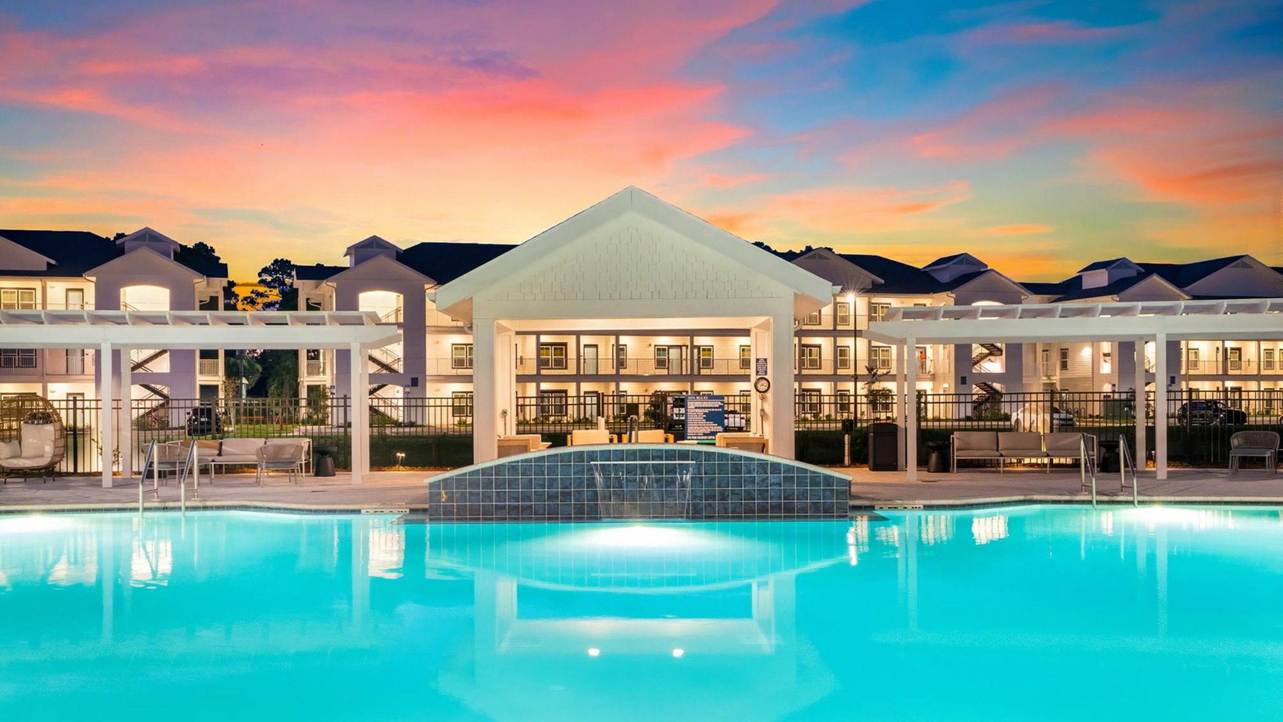 clubhouse and pool