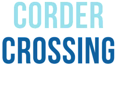 Logo for Corder Crossing Apartments conveying modern and stylish living.