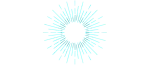 Radiant burst artwork featuring teal rays emanating from a central point.