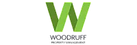 Modern green and dark green 'W' logo for Woodruff Property Management, symbolizing growth and sustainability.