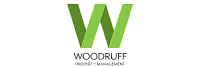 Dynamic logo of Woodruff Property Management with a bold green W design.