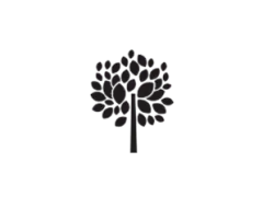 Inviting logo for Huckleberry Hill Apartments, showcasing a serene tree silhouette promising a peaceful living environment.