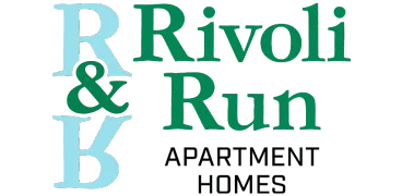 Elegant logo for Rivoli & Run Apartment Homes, featuring stylish typography and a modern design.
