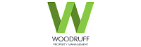 Vibrant green 'W' logo of Woodruff Property Management, symbolizing innovation and growth in real estate services.