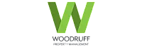 Modern green and dark green 'W' logo of Woodruff Property Management, symbolizing innovation and growth.