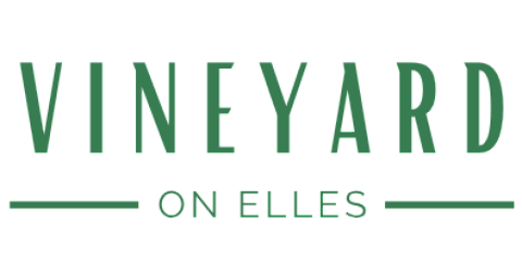 Elegant logo featuring Vineyard on Elles text, conveying a sense of sophistication and luxury.