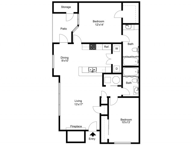 Floor Plan | Buffalo New York Apartments | Windsong Place Apartments
