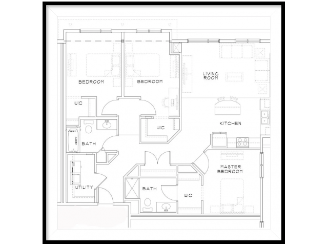 APT | 3BED2BATH-G Floor Plan