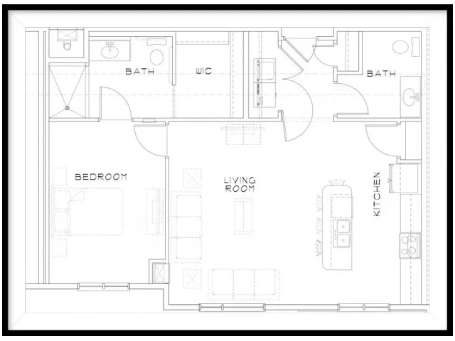1 Bedroom Floor Plan