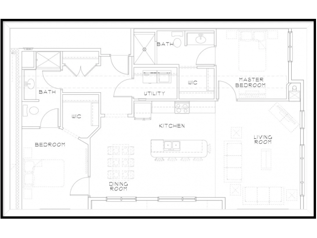 2 Bedroom Floor Plan