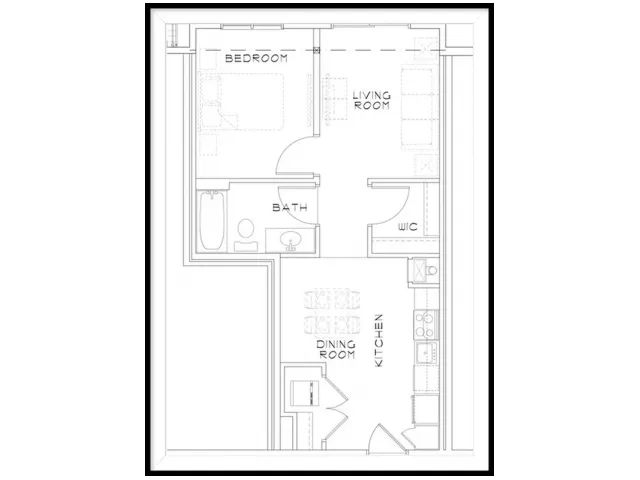 1 Bedroom Floor Plan