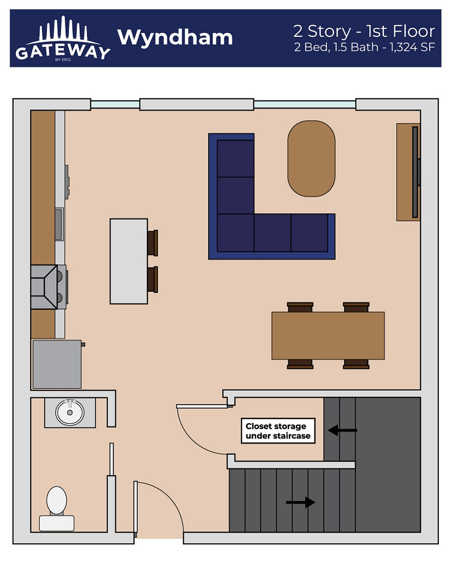 Wyndham-Two Story Floor Plan