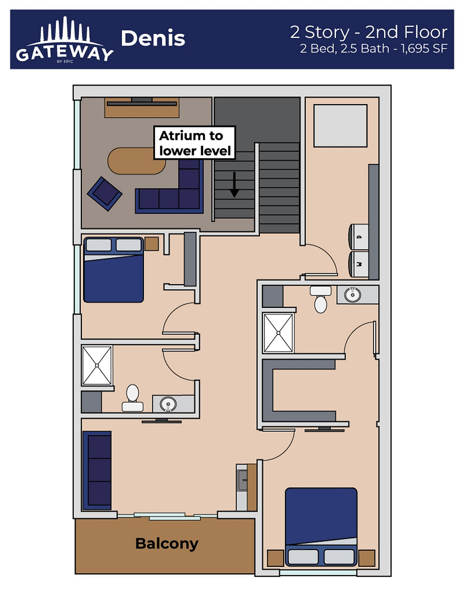 Denis-Two Story Floor Plan