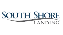 Elegant South Shore Landing logo with a sleek wave design, showcasing modern and sophisticated branding.