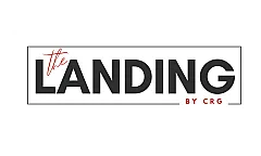 Contemporary logo for The Landing by CRG with sleek typography and modern design.