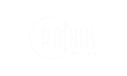 Modern logo design featuring the text 'Radius Turtle Creek' with bold, stylish typography.