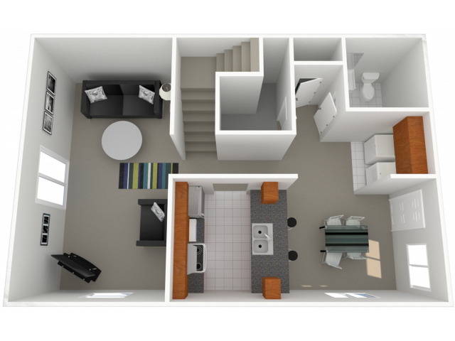 4 Bed, 2.5 Bath: Main Floor