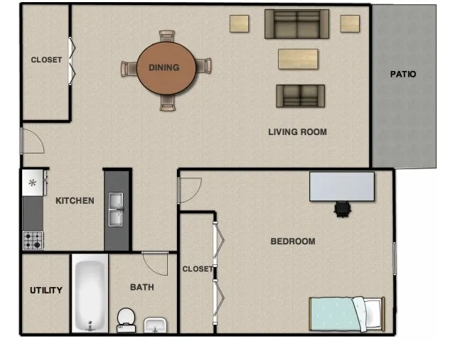 1 Bedroom Apartment