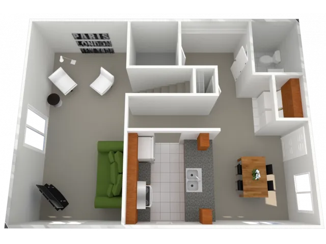 4 Bed, 4.5 Bath: Main Floor