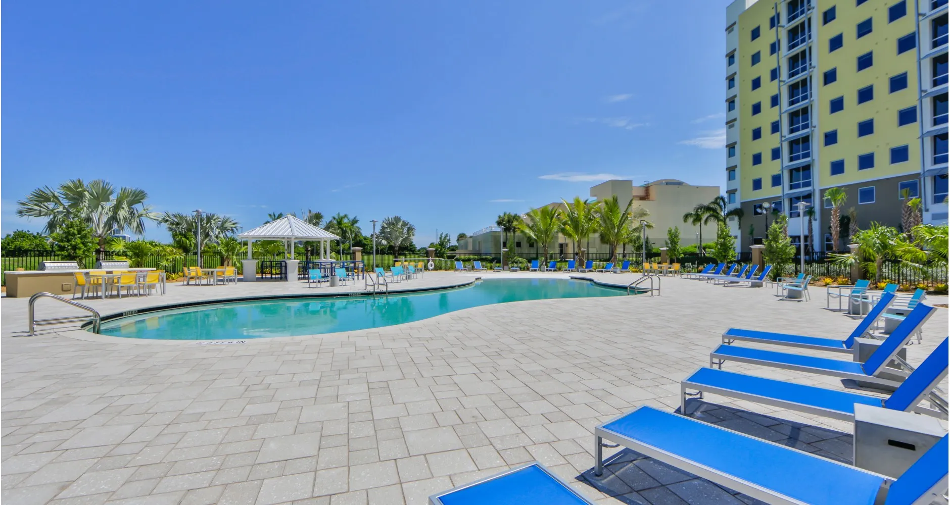 Pool and Sun Deck | Bayview | North Miami Student Apartments