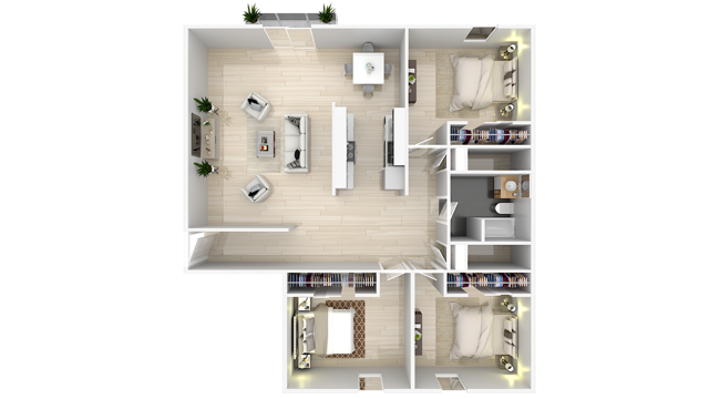 The Nash 3 Bedroom Floorplan