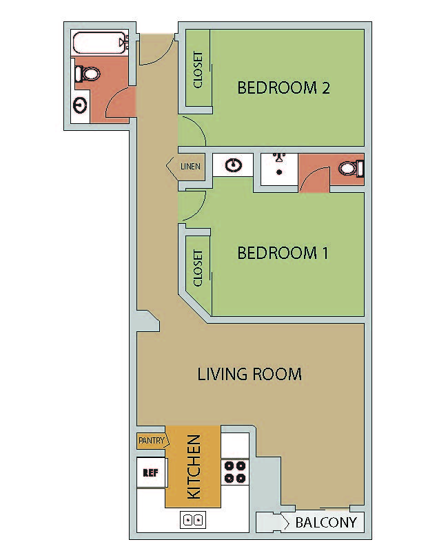 2 bedroom