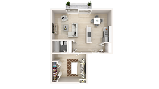 1 Bedroom X 1 Bathroom