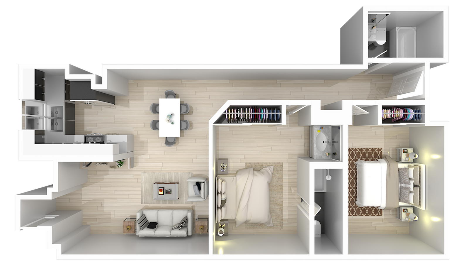 2 Bedroom x 2 Bathroom