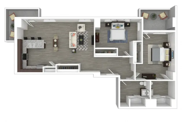 2 BEDROOM 2 BATHROOM