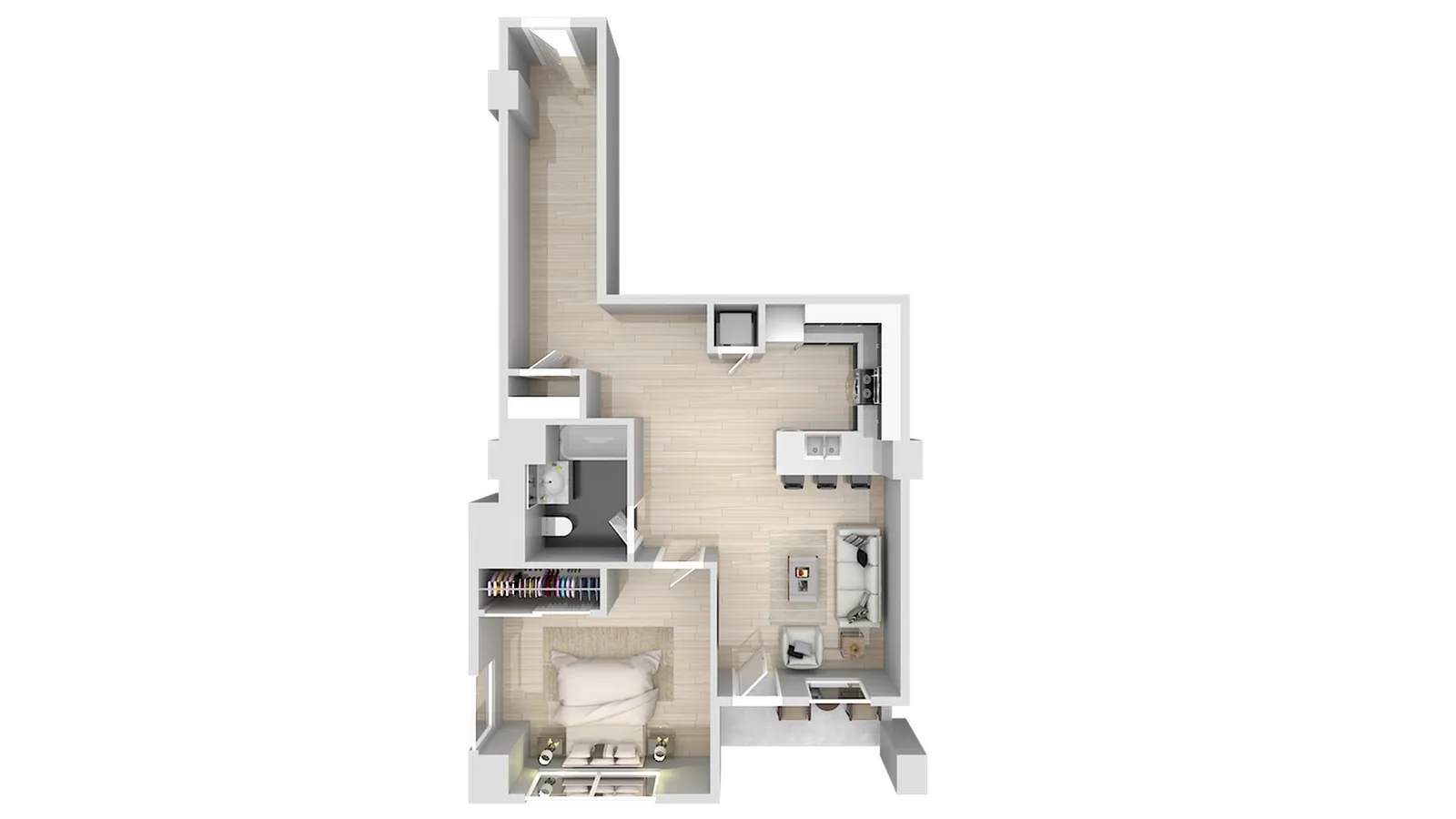 1 BED 1 BATH