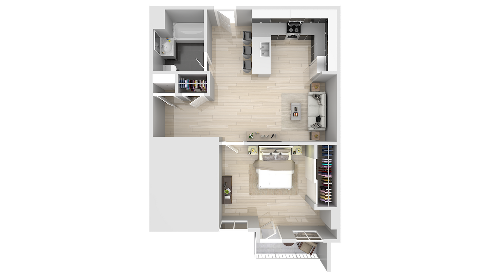 1 BED 1 BATH