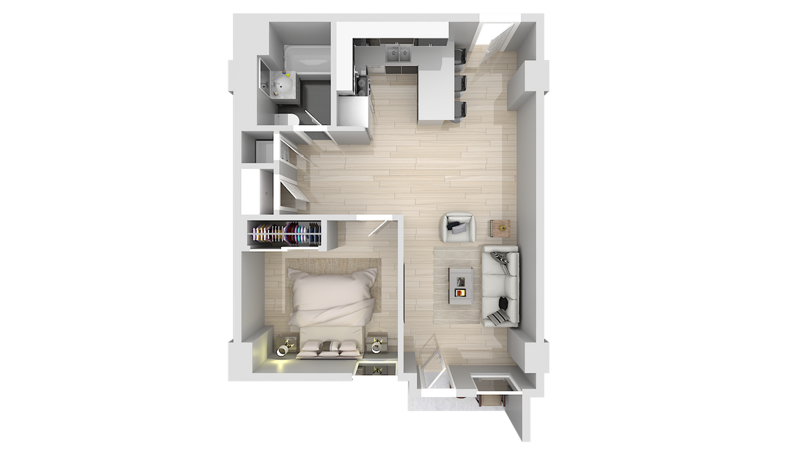 1 BED 1 BATH