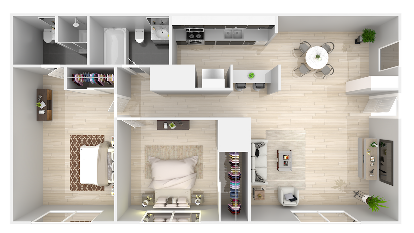 2 Bedroom x 2 Bathroom