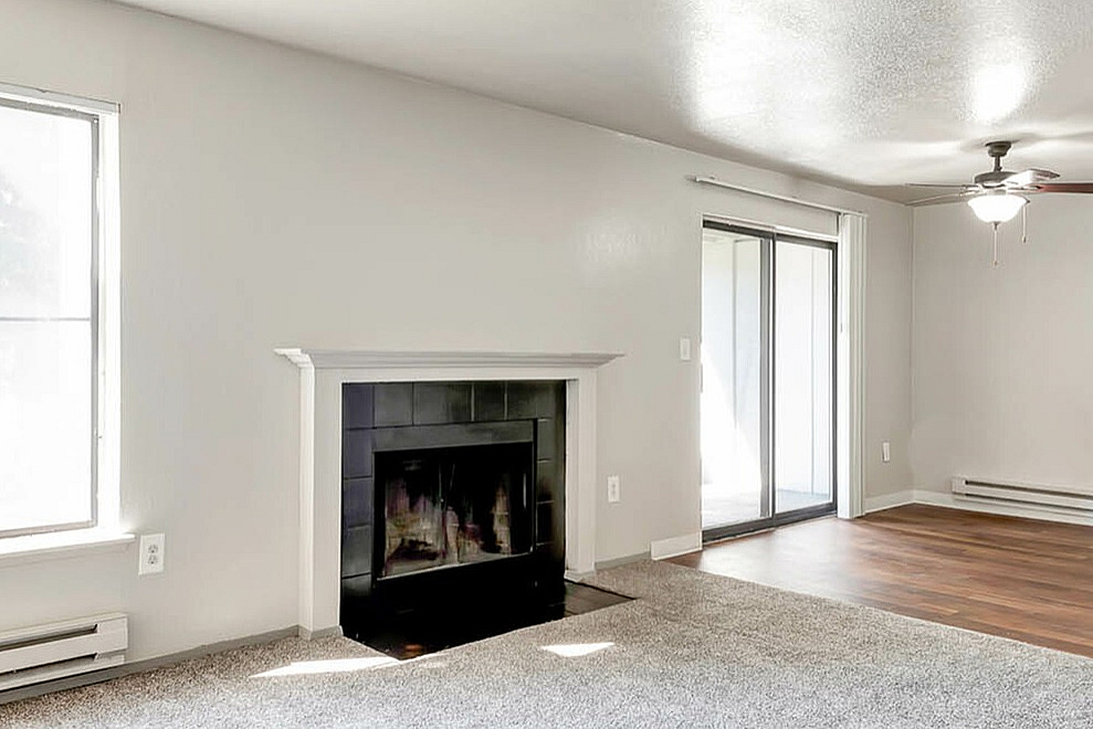 Image of Fireplace in select units for The Crosby