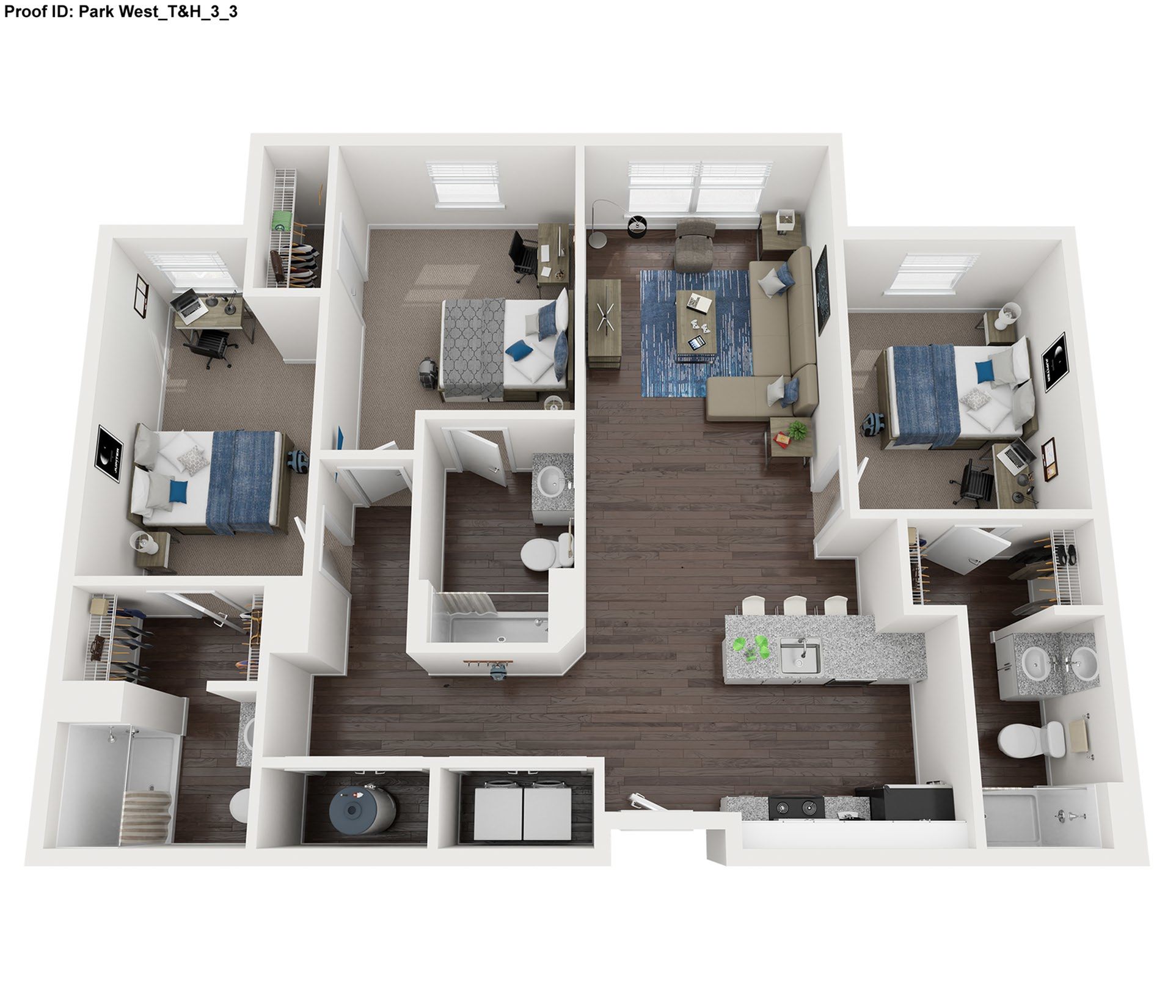 3 Bed Floor Plan